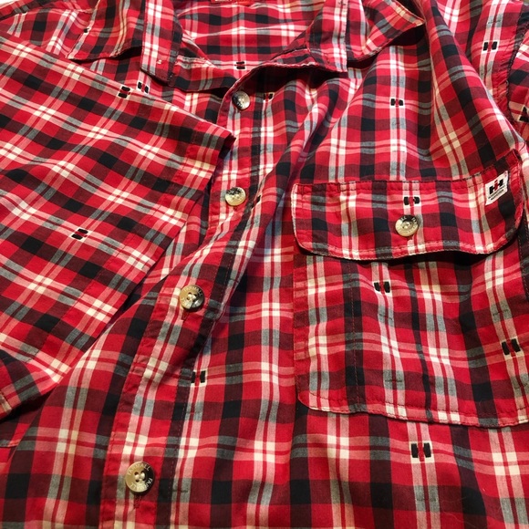 Men Size 2XL McCormick Farmall International Harvester IH Red Plaid short sleeve - Picture 8 of 12